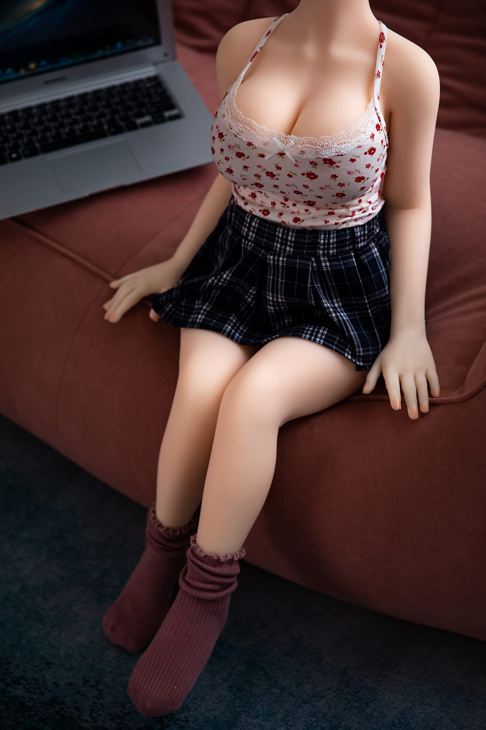 Premium Jelly Material Realistic Sex Doll - 40inch Big Breasts Female Torso with Skeleton | Non-Inflatable Insertable Male Masturbator & Blowjob Toy for Adults | Perfect for Discreet Solo Play and Couples Fantasy Exploration