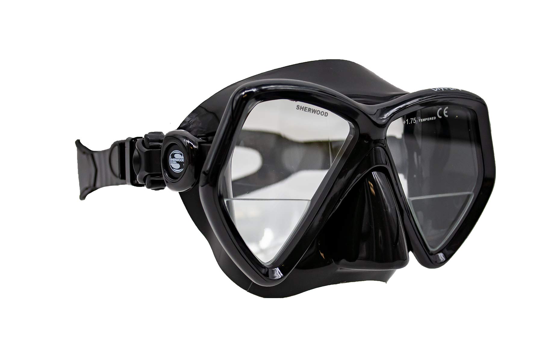 Sherwood MA50BS Oracle+ Scuba Dive Snorkel Mask - Black Silicone Snorkeling Gear for Adults & Kids - Perfect for Underwater Exploration, Swimming & Snorkeling Adventures