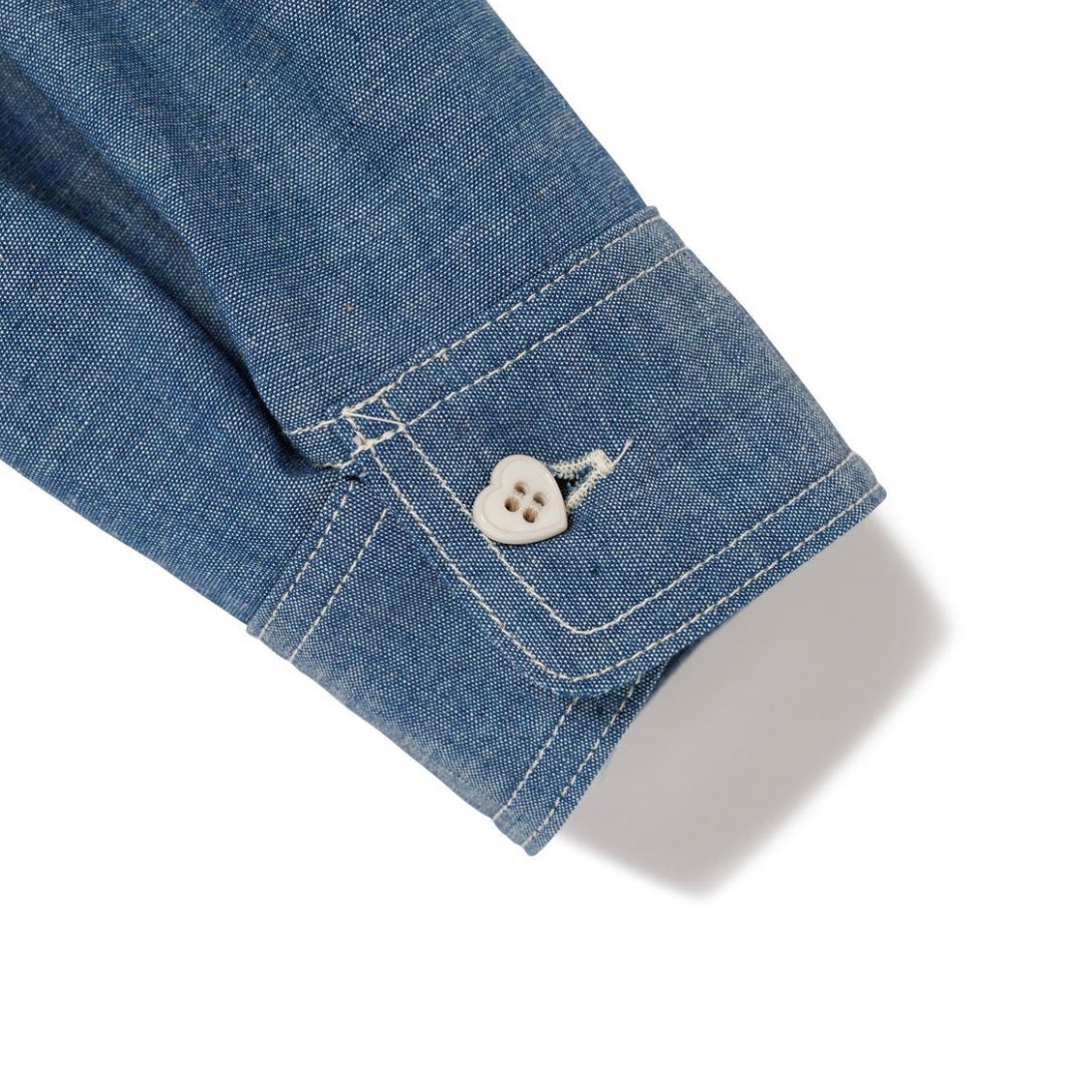 HUMAN MADE 24FW Chambray Work Shirt for Men - HM28SH004 - Stylish Casual Button Down Shirt for Work, Office & Everyday Wear