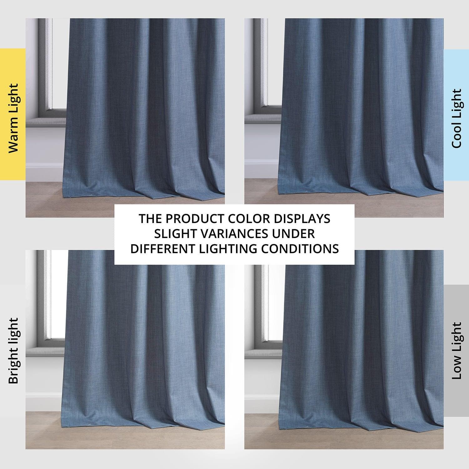 Premium Dark Blue Blackout Curtains - Thermal Insulated Linen Hotel Drapes for Bedroom & Living Room - Noise Reducing & Light Blocking for Better Sleep & Privacy