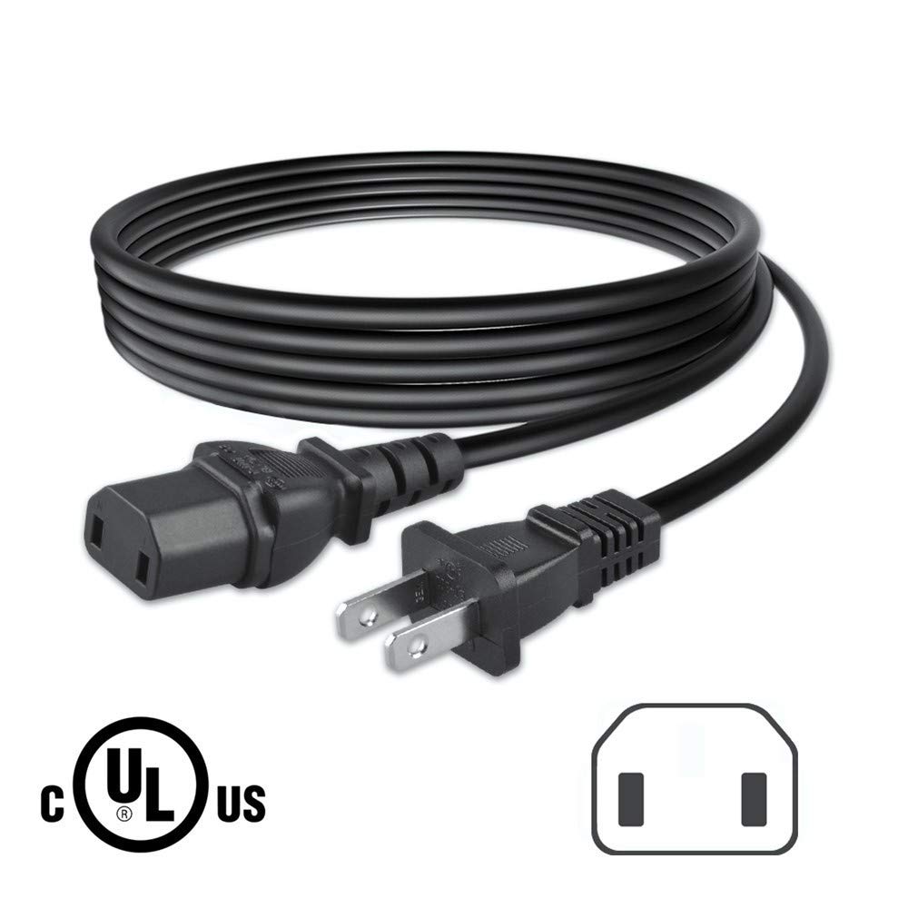 ABLEGRID 6.6ft 2-Prong AC Power Cord Replacement for Sony STR-DA3300ES STR-DA3400ES STR-DA3500ES - Perfect for Home Theater Systems & Audio Receivers