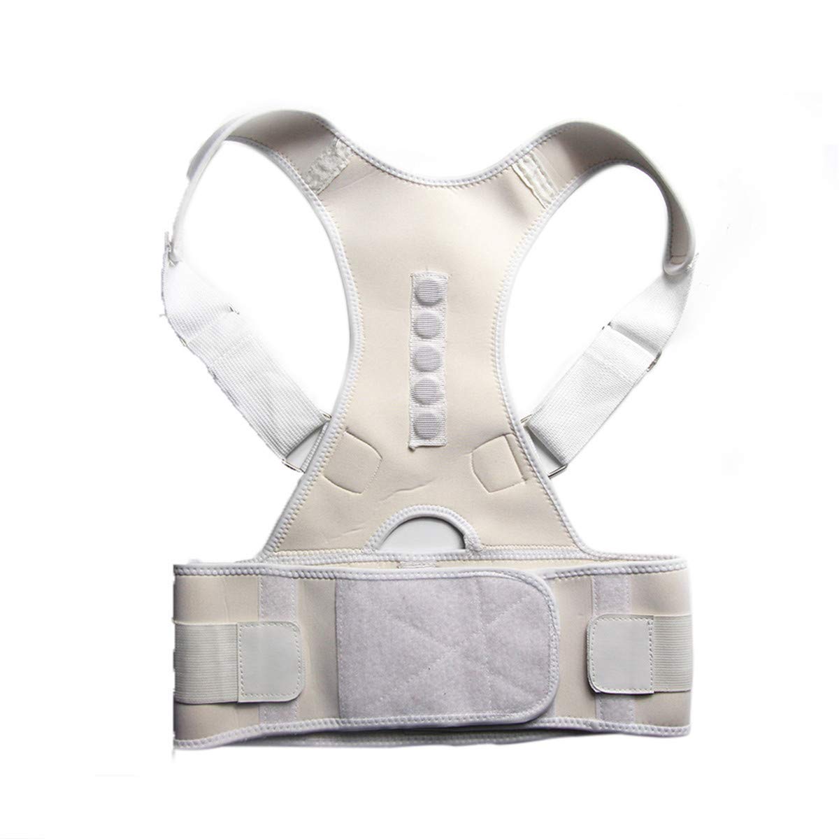 Adjustable Back Brace for Men & Women - Posture Corrector with Lumbar Support for Upper & Lower Back Pain Relief - Ideal for Office Work, Driving & Daily Activities