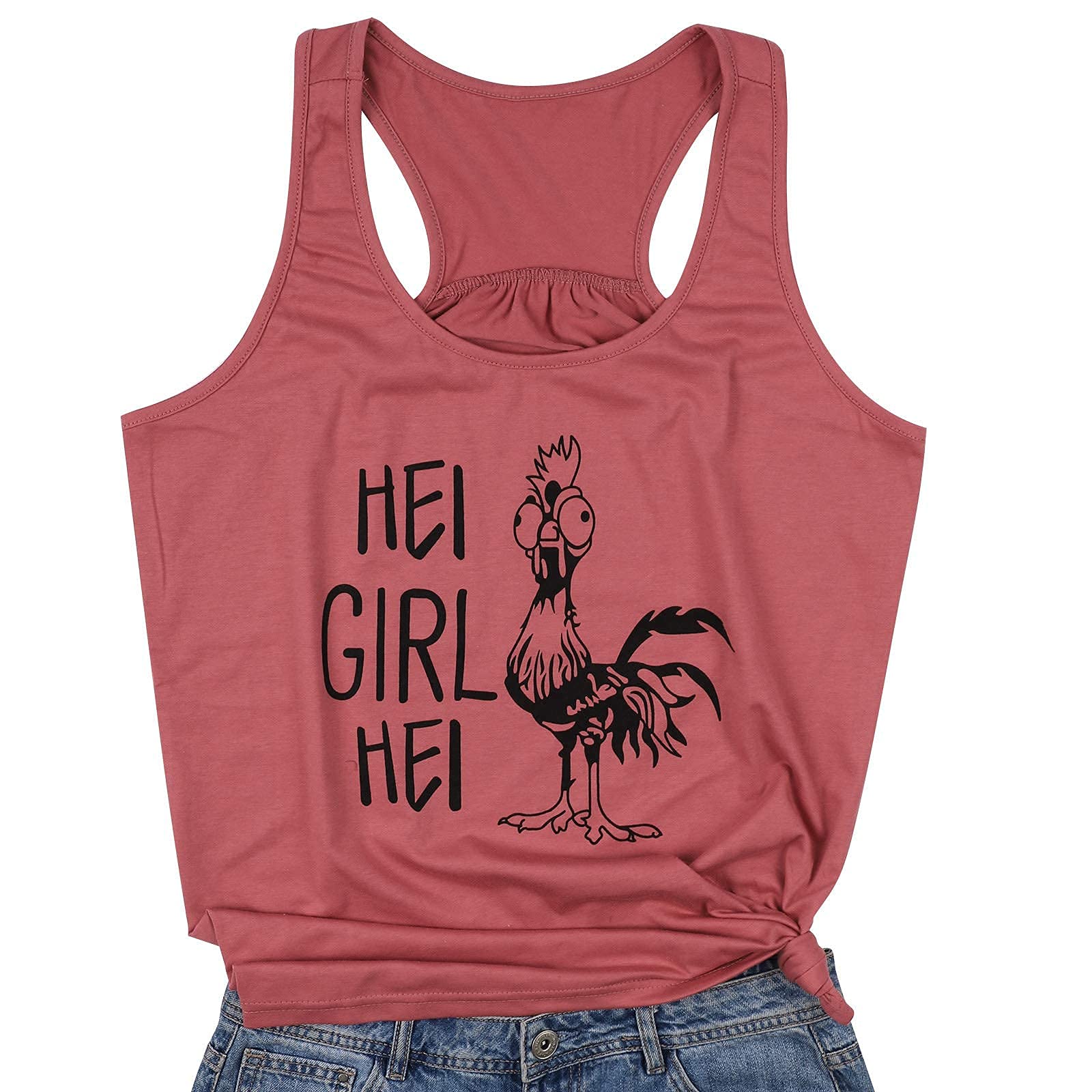 Funny Printed Sleeveless Vest Tops for Women - Casual Summer Tank Tops & Fashion Shirts - Perfect for Beach Outings, Parties, and Everyday Wear