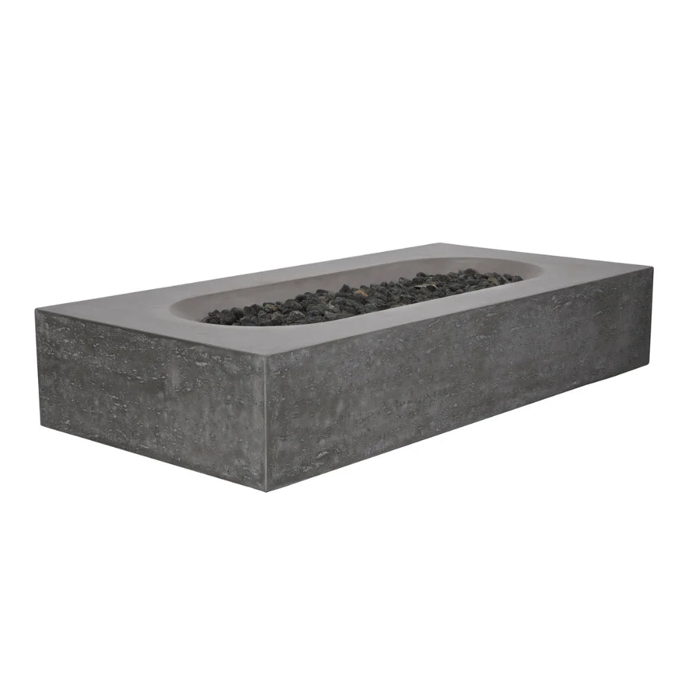 Alchemy Outdoor Patio Fire Table - 42 Inch Propane Fire Pit Table with Lava Rocks, Waterproof Cover - Perfect for Backyard, Deck, Garden, Poolside Gatherings & Outdoor Entertaining