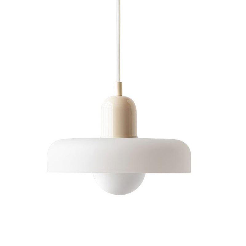 Modern Disc Orb Pendant Light Fixture - Sleek Minimalist Ceiling Lighting for Dining Room, Kitchen, Bedroom & Living Room Decor