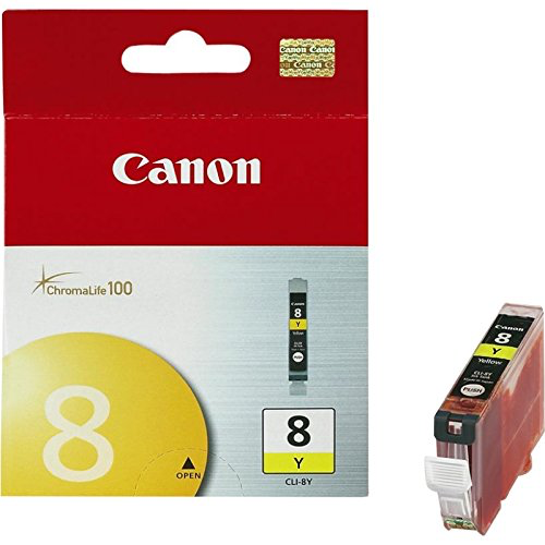 Canon CLI-8 Yellow Ink Cartridge - Compatible with Select Canon Printers | High-Quality Replacement Ink for Vibrant Prints | Perfect for Home, Office & Photo Printing