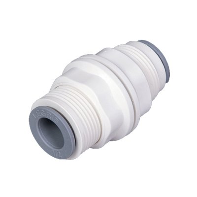 Parker Hannifin 6316 56 00WP2 LIQUIfit Polymer Bulkhead Union Fitting - 1/4