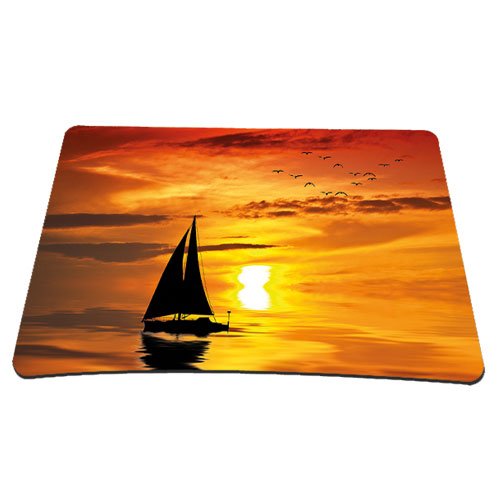 Premium Non-Slip Mouse Pad with Ocean Sunset Design - Ergonomic Comfort for Office & Gaming - Perfect for Computer Workstations, Home Desks, and Professional Workspaces