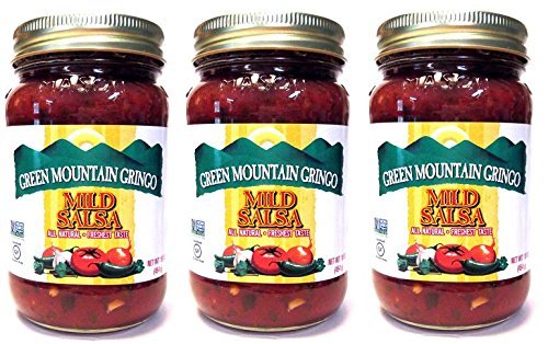 Green Mountain Gringo All Natural Mild Salsa - 16 oz Jar (Pack of 3) | Fresh, Healthy & Gluten-Free | Perfect for Chips, Tacos, Nachos & Mexican Dishes