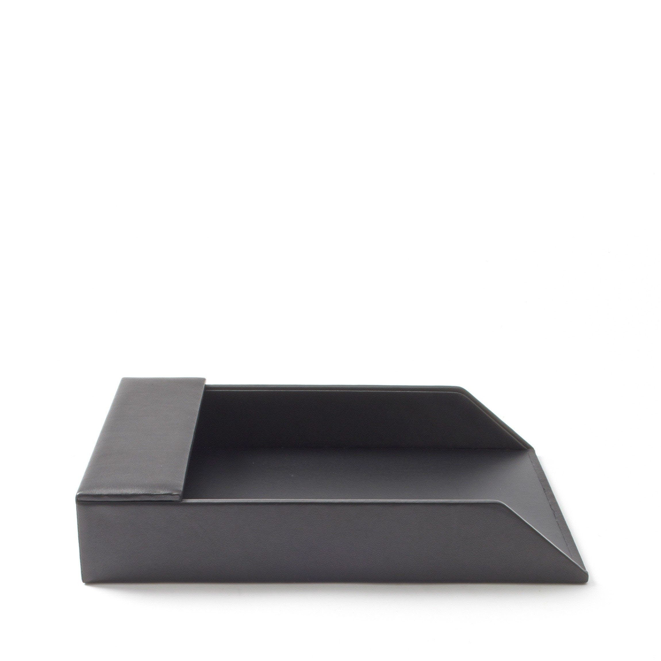 Black Onyx Classic Letter Tray - Elegant Desktop Organizer for Mail, Documents & Office Supplies | Perfect for Home & Office Workspace Organization
