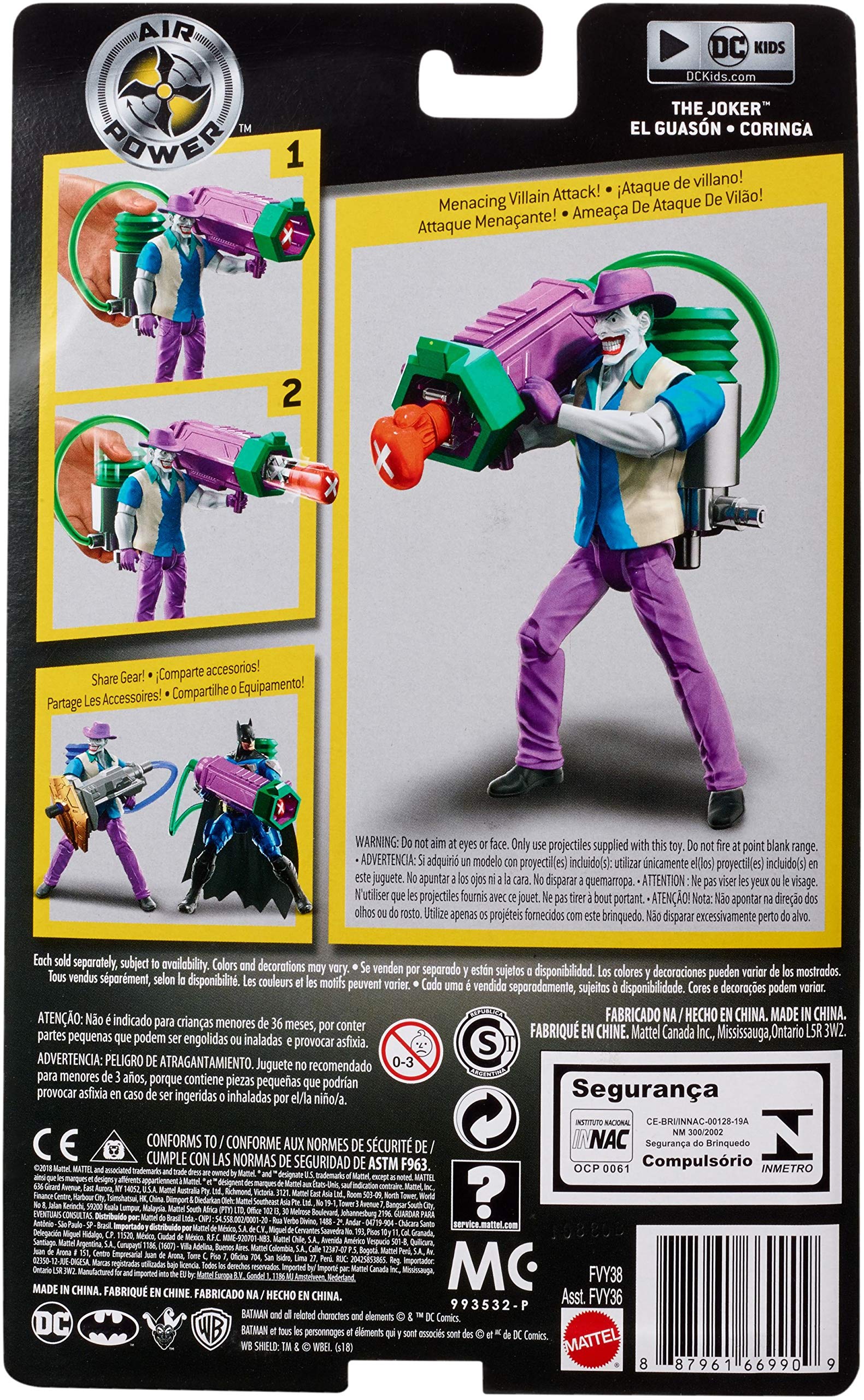 Batman Missions Air Power The Joker Action Figure - Collectible DC Comics Superhero Toy for Display & Play