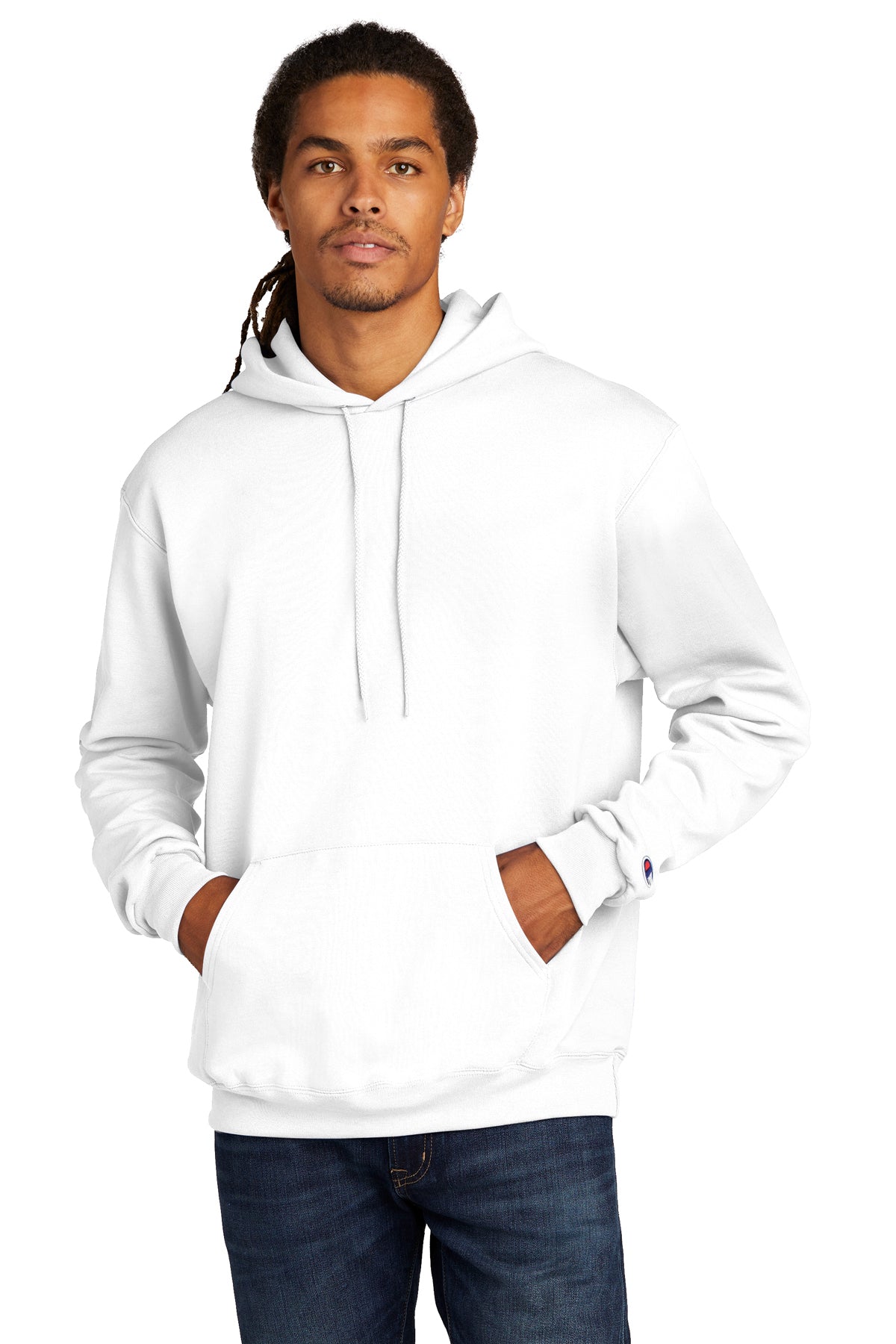 Champion Eco Fleece Pullover Hoodie for Men & Women - Soft Warm White Fleece Sweatshirt with Hood - Perfect for Casual Wear, Gym, and Outdoor Activities