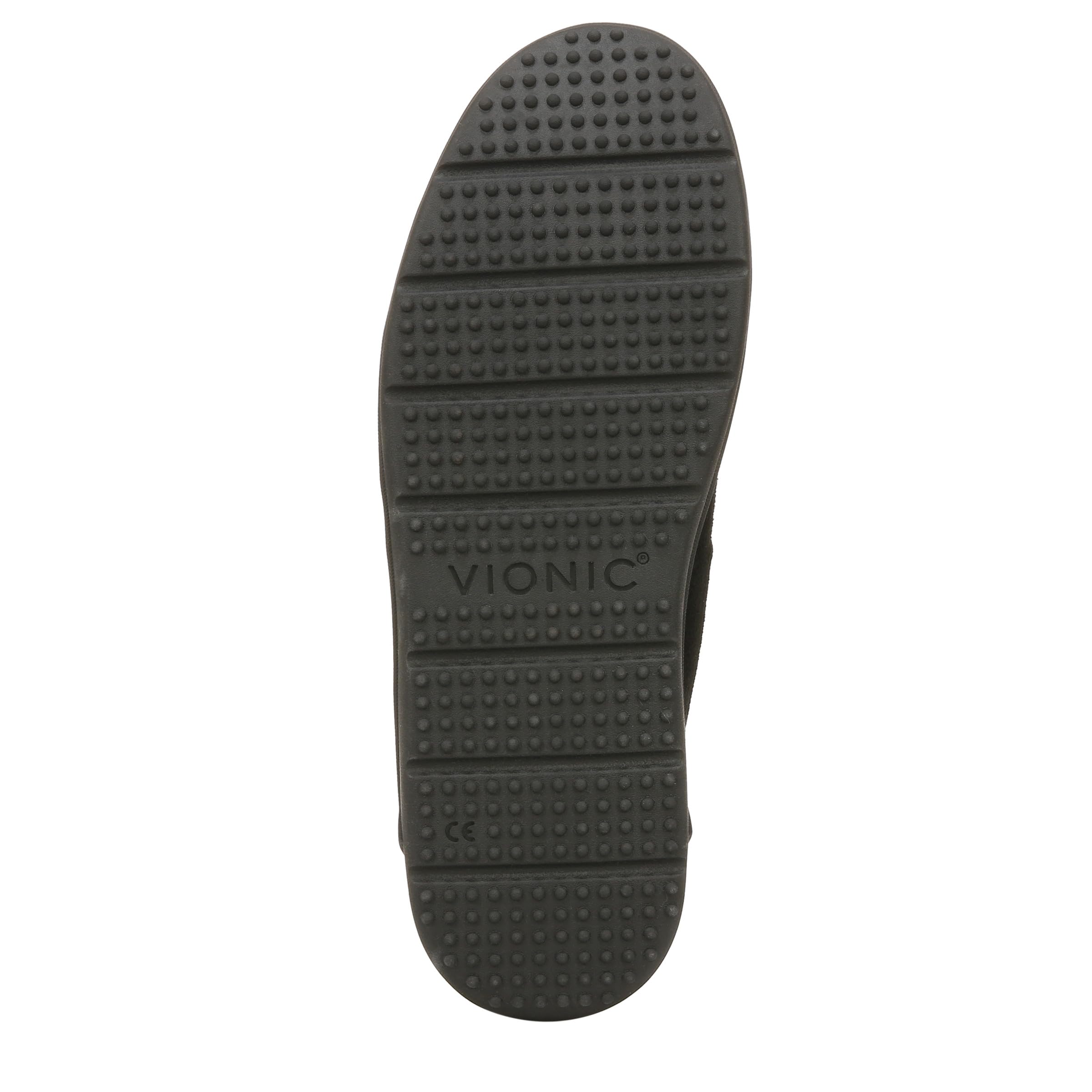 Vionic Men's Gustavo Orthotic Slippers - Comfortable Arch Support for Plantar Fasciitis & Heel Pain Relief - Perfect for Indoor & Outdoor Wear at Home or Travel