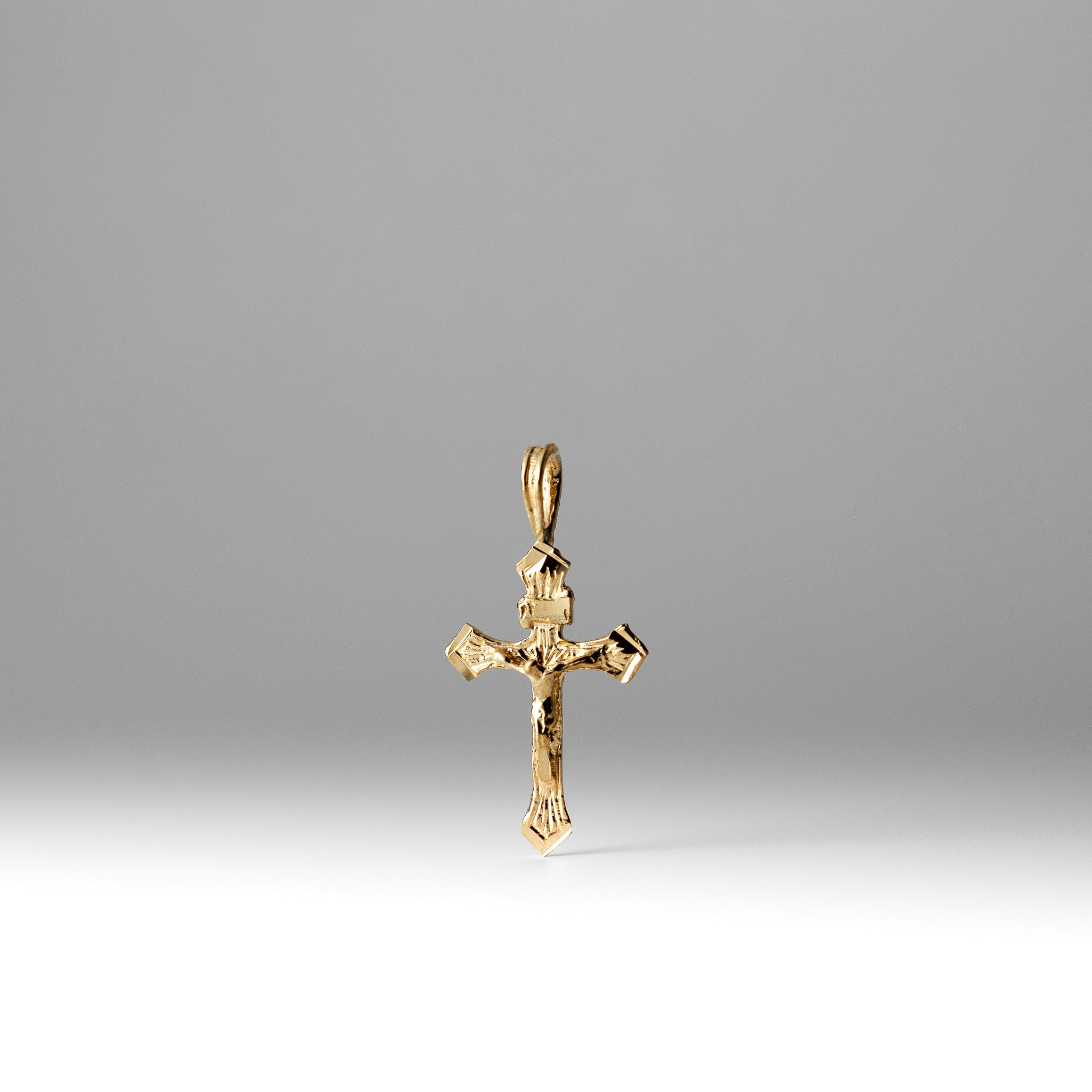 Gold Crucifix Cross Religious Pendant Necklace - Model 1008 | Perfect for Christian Gifts, Baptism, First Communion & Everyday Faith Jewelry