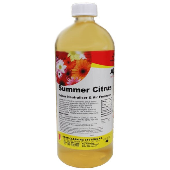 Agar Summer Citrus Odor Neutralizer & Air Freshener - Eliminates Bad Smells in Home, Car, Office & Bathroom