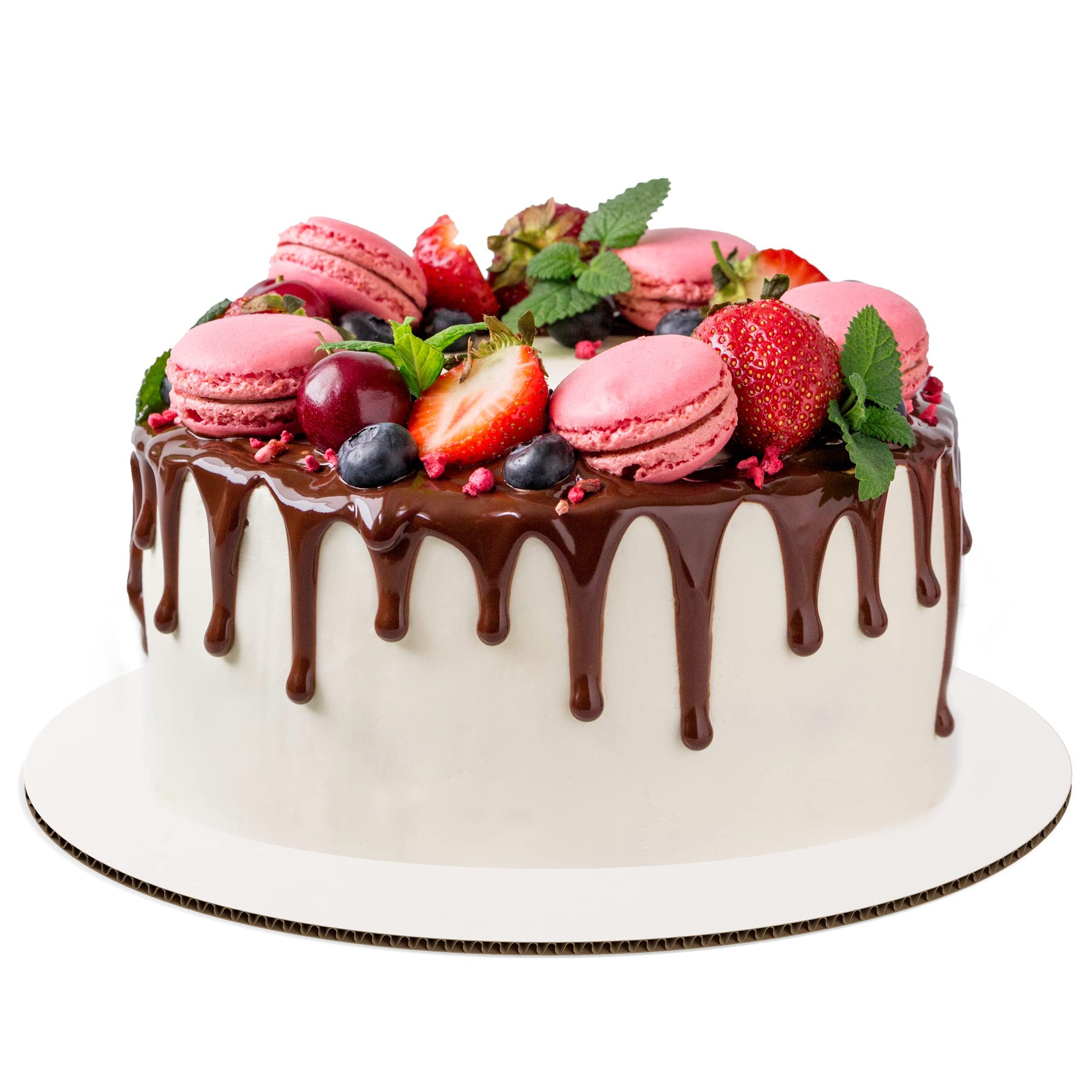 48-Pack White Round Cardboard Cake Boards - 6 Inch Disposable Cake Platter Base for Baking & Decorating | Perfect for Birthday Cakes, Wedding Cakes, Cupcakes & Dessert Displays