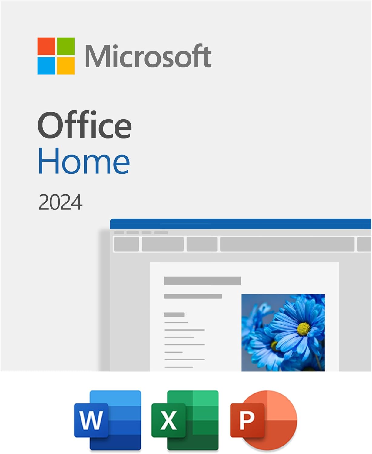 Microsoft Office Home 2024 for PC & Mac | Lifetime License for 1 Device | Word, Excel, PowerPoint | Perfect for Home, Office & Student Use