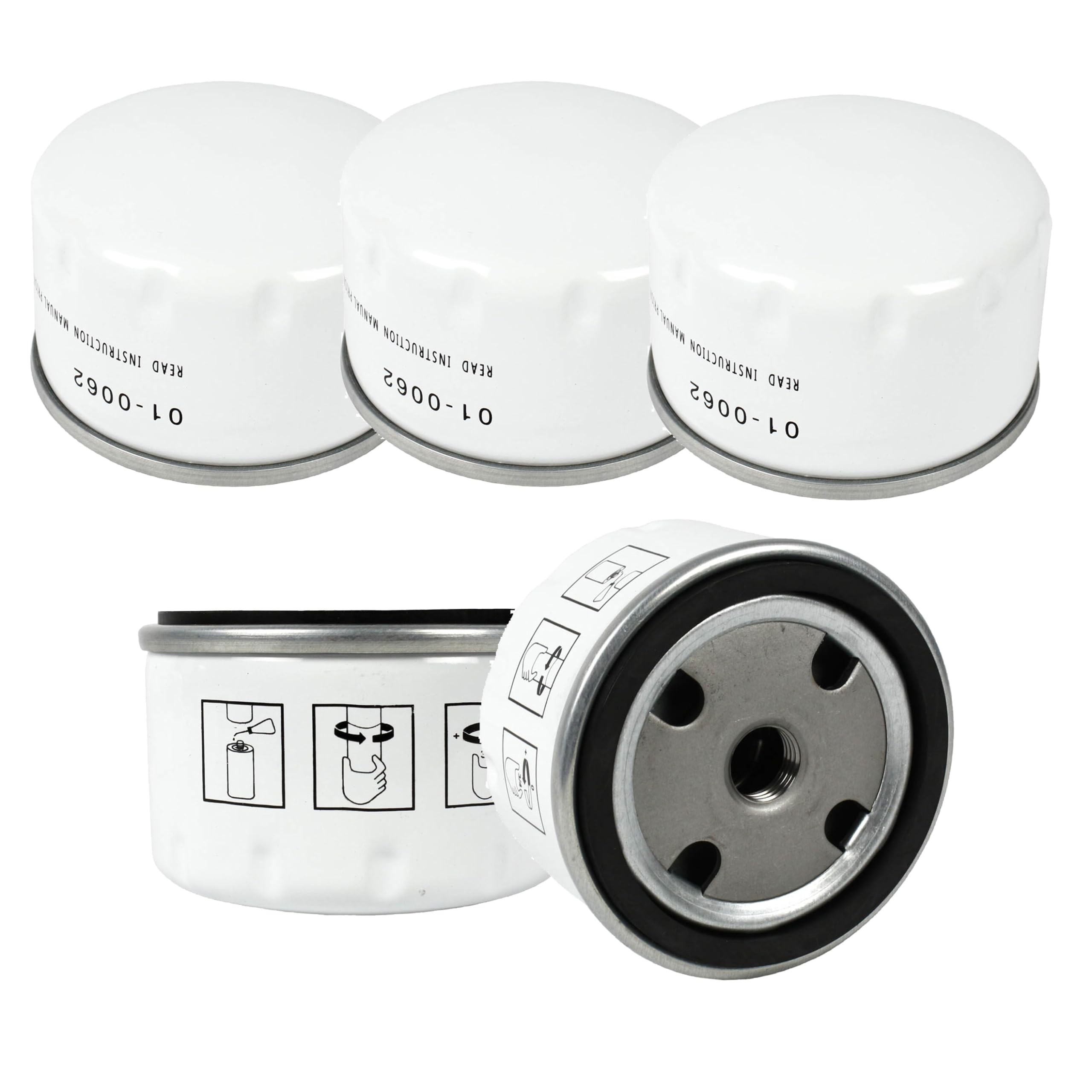 Quincy Original Spin On Oil Filter 2023400100/2023400101 - 5 Pack Replacement Oil Filters for Air Compressors - Perfect for Industrial & Automotive Maintenance