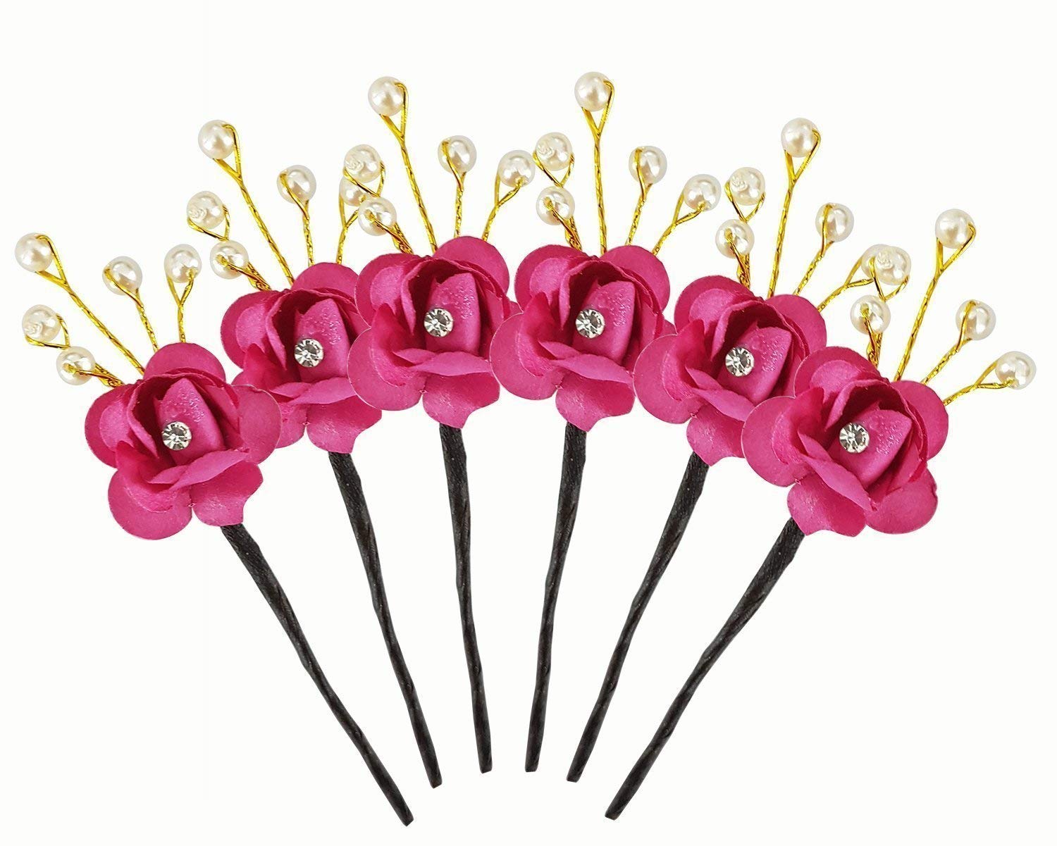 Elegant Glan Hair Juda Pins for Women & Girls - Perfect for Weddings, Parties, Prom & Special Occasions