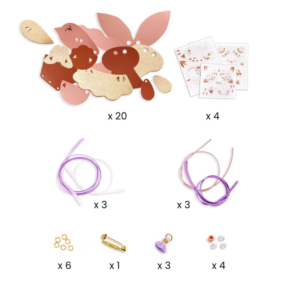 DIY Miss Rosefinch Leather Jewelry Making Kit - Handcrafted Beaded Bracelet & Necklace Set for Teens & Adults - Perfect for Gifts, Parties & Creative Crafting