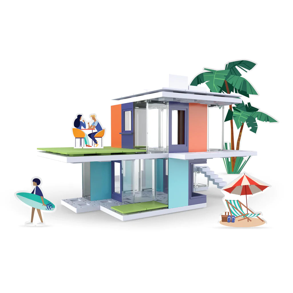 Arckit Coastal Living Model House Kit - DIY Architectural Building Set for Kids & Adults - Perfect for Home Decor, Gifts & Educational STEM Projects