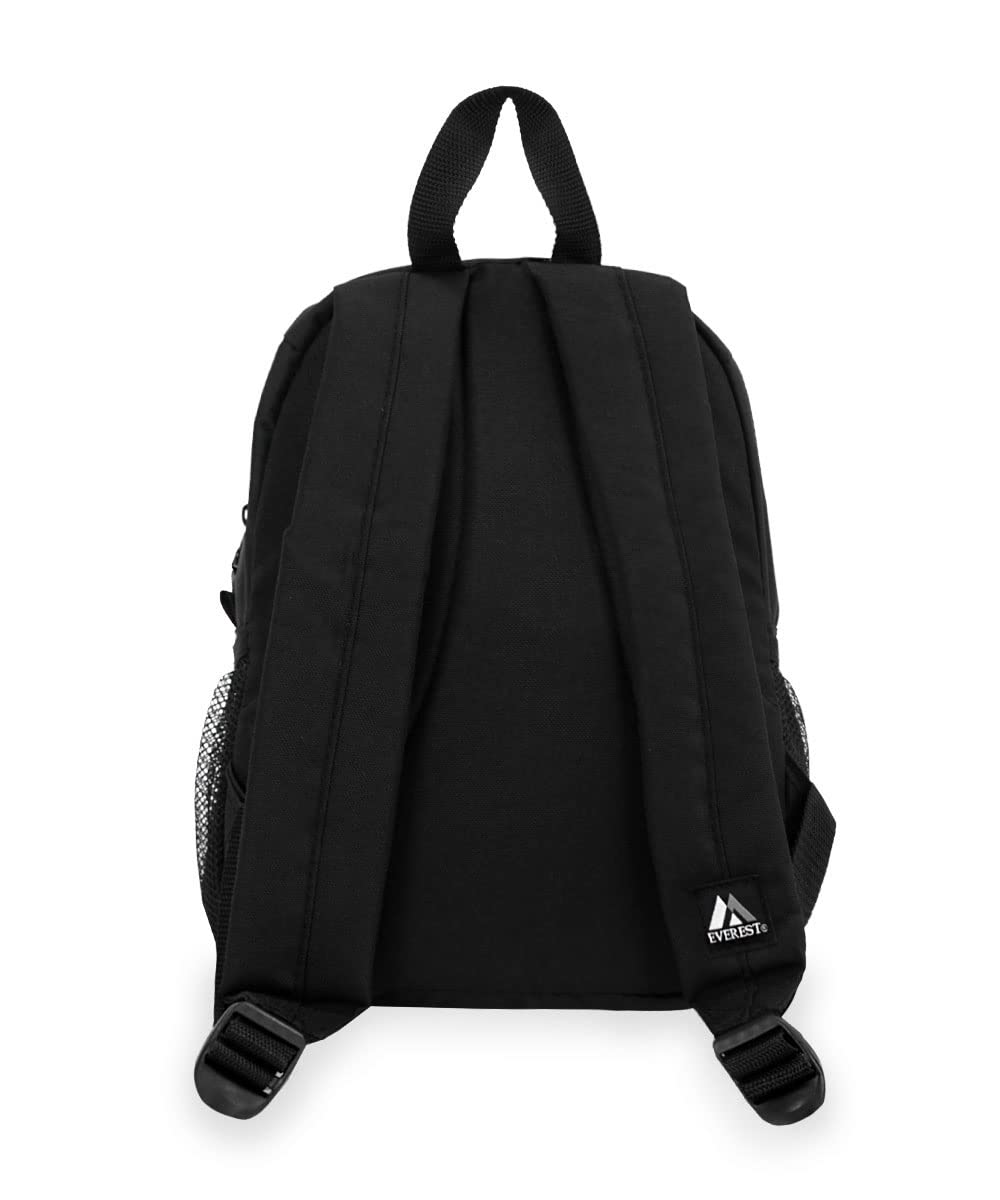 Everest Deluxe Small Backpack for Men & Women - Lightweight Travel Daypack, Water Resistant Hiking Bag - Perfect for School, Work, Gym, Outdoor Adventures (Black, One Size)