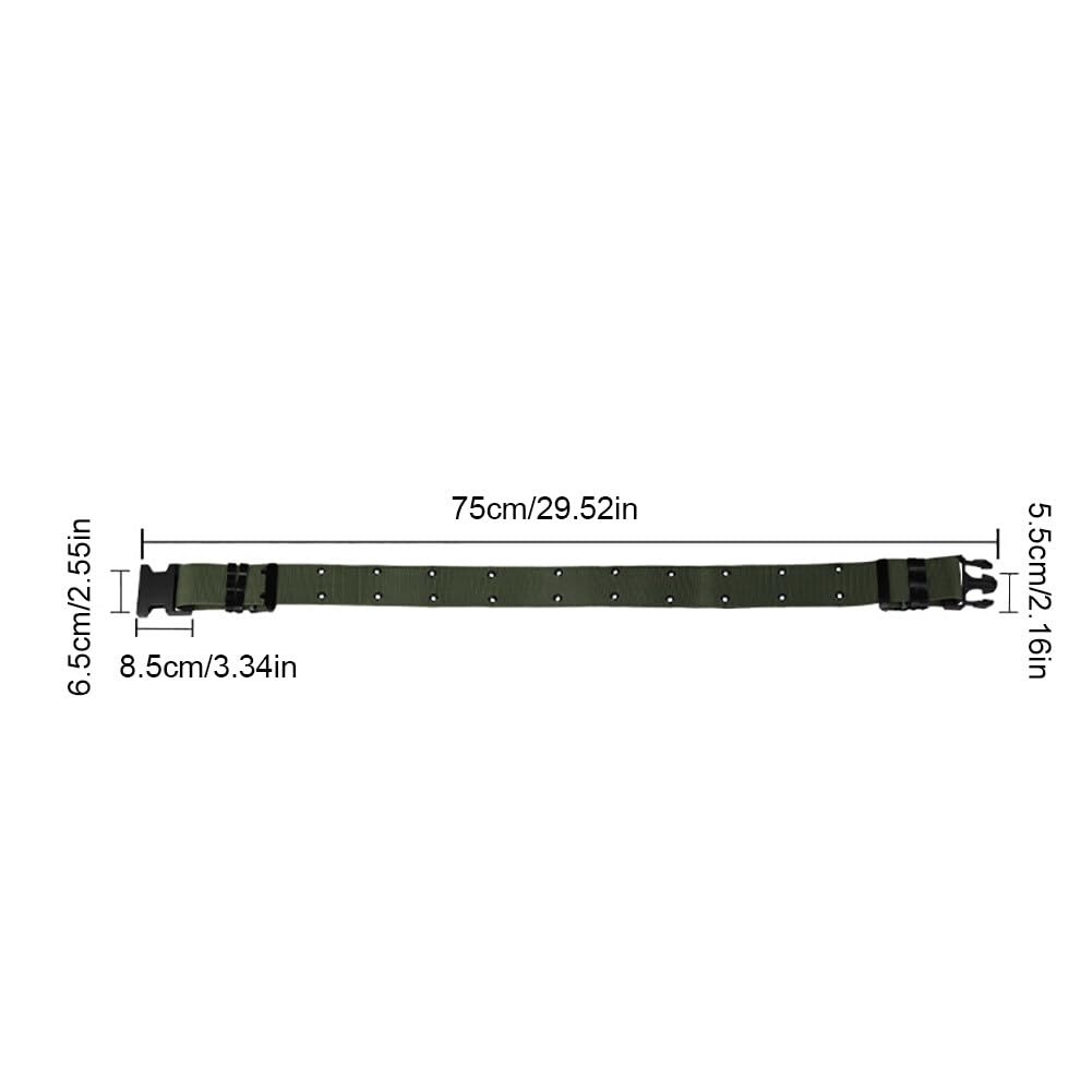 Tactical Belt for Men - Military Grade Nylon Canvas Waist Belt with Quick Release Plastic Buckle - Perfect for Outdoor, Hiking, Camping & Tactical Use