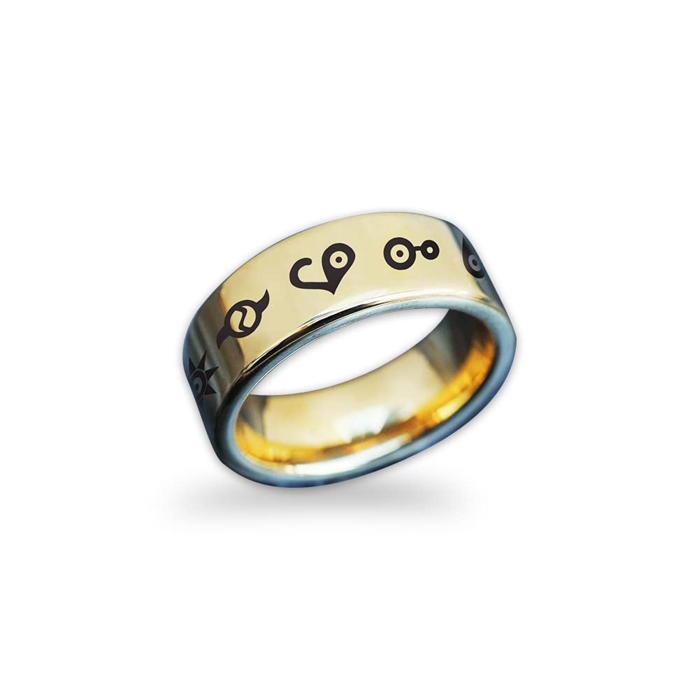 Digimon Engagement Ring for Anime Fans - Digital Monsters Wedding Band - Perfect Digimon Adventure Gift - Anime Jewelry for Couples - Ideal for Proposals, Weddings & Cosplay