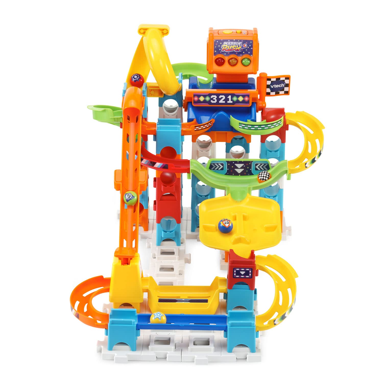 VTech Marble Rush Raceway Set - STEM Learning Toy for Kids Ages 4-8 | Interactive Marble Run Building Game | Perfect for Birthday Gifts & Indoor Play | Encourages Creativity & Problem Solving Skills