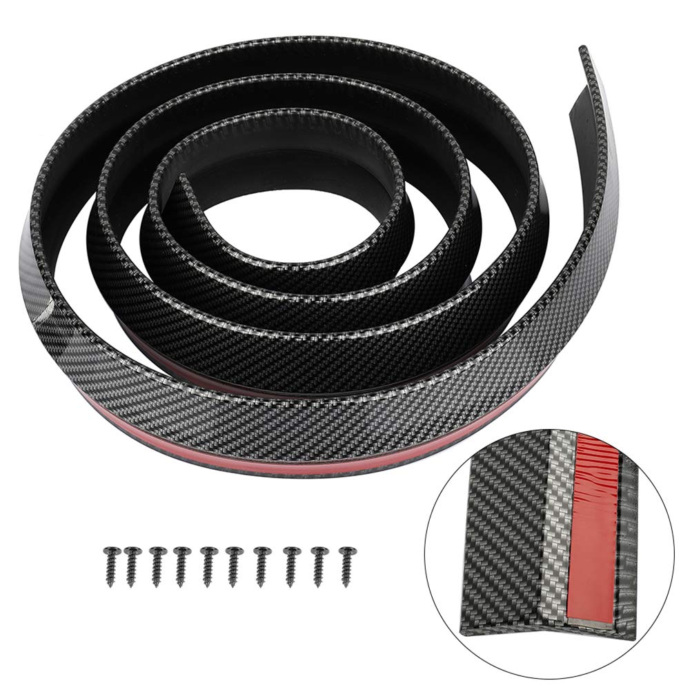 ECCPP Universal Front Bumper Lip Splitter - Black Car Spoiler for Most Vehicles | Aerodynamic Protection & Style Enhancement | Perfect for Street Racing & Custom Car Mods