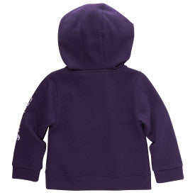 Infant Toddler Girls Long Sleeve Half Zip Sweatshirt - Crown Jewel Design - Soft Cotton Pullover for Baby & Toddler - Perfect for Playdates, Daycare & Family Outings
