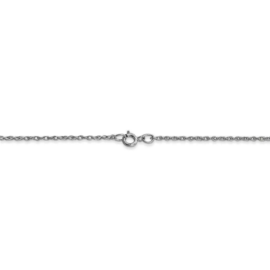 14K White Gold Cable Rope Thin Pendant Chain Necklace for Women - Delicate Dainty Jewelry for Everyday Wear, Gifts & Special Occasions