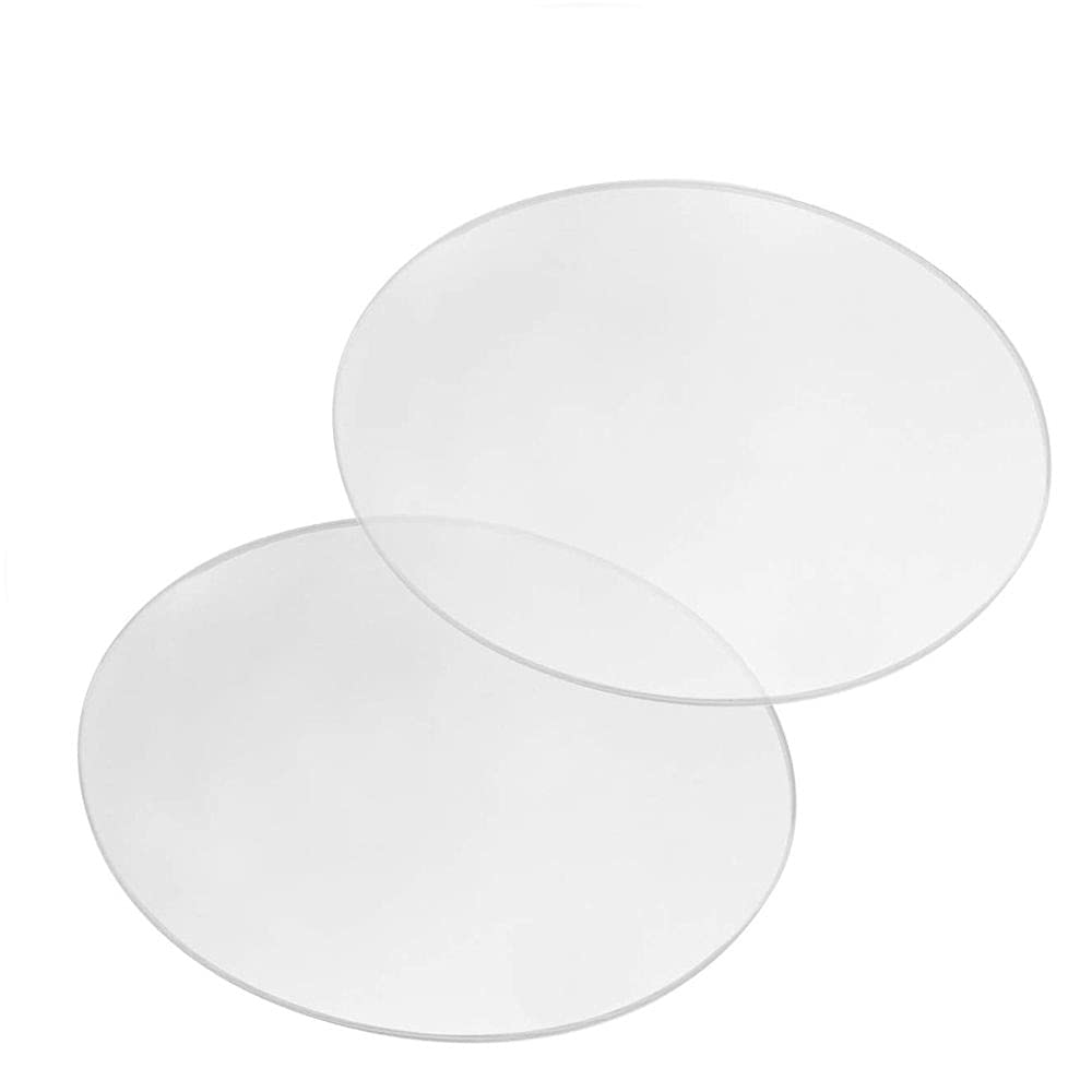 JIAXIAO 4-Inch Clear Acrylic Cake Stand - Round Cake Scraper & Serving Base for Baking Displays, Perfect for Cake Decorating, Dessert Presentation & Pastry Display