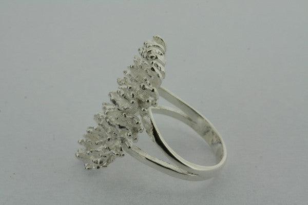 Elegant Oval Coral Ring for Women - Handmade Sterling Silver Jewelry - Perfect for Beach Weddings, Boho Fashion & Gift Giving
