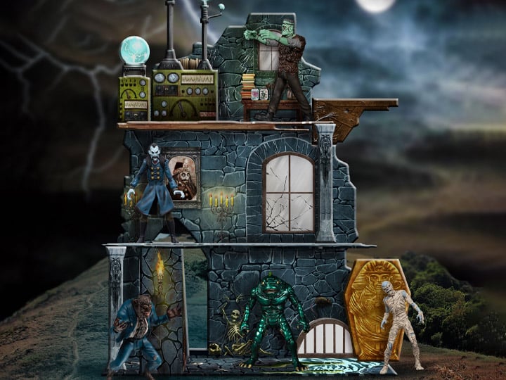 Mezco Monsters 5 Points Tower of Fear Deluxe Boxed Set Action Figure - Horror Collectible for Display & Scary Movie Nights