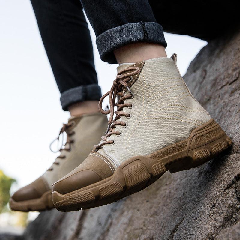 Lovevop British Style Tooling Retro Leather Martin Boots - Vintage Ankle Boots for Men & Women, Waterproof Outdoor Hiking & Casual Wear, Perfect for Walking, Travel & Everyday Fashion