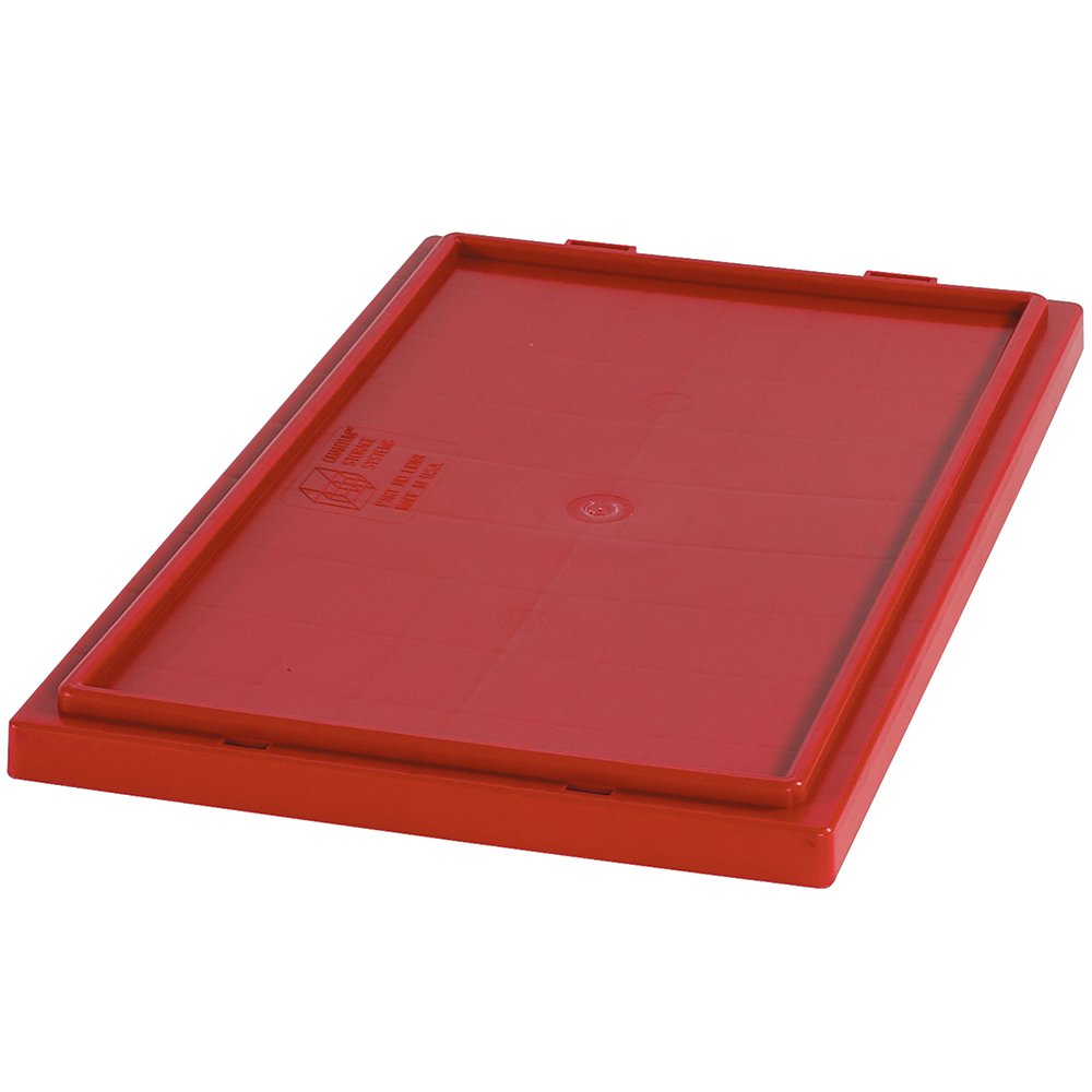 Aviditi 3-Pack Red Stackable Nesting Storage Container Lids - 20-7/8