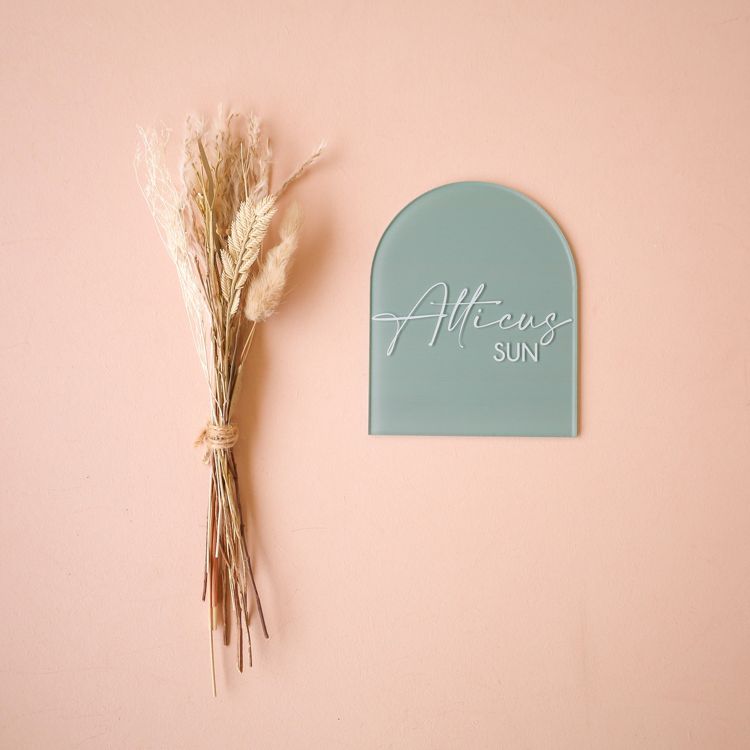 Custom Acrylic Name Disc - Personalized Engraved Gift for Weddings, Birthdays & Home Decor
