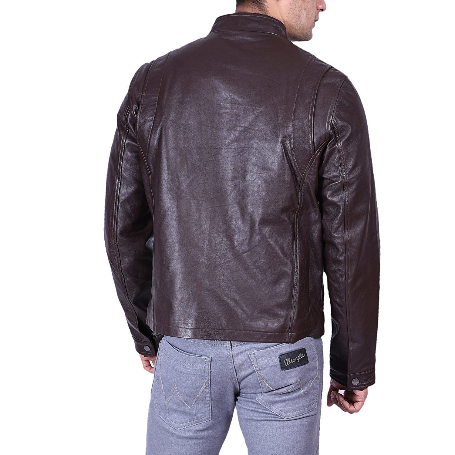 SID Men's Genuine Leather Jacket - Stylish Biker & Casual Wear for Motorcycle Riding, Outdoor Adventures & Everyday Fashion