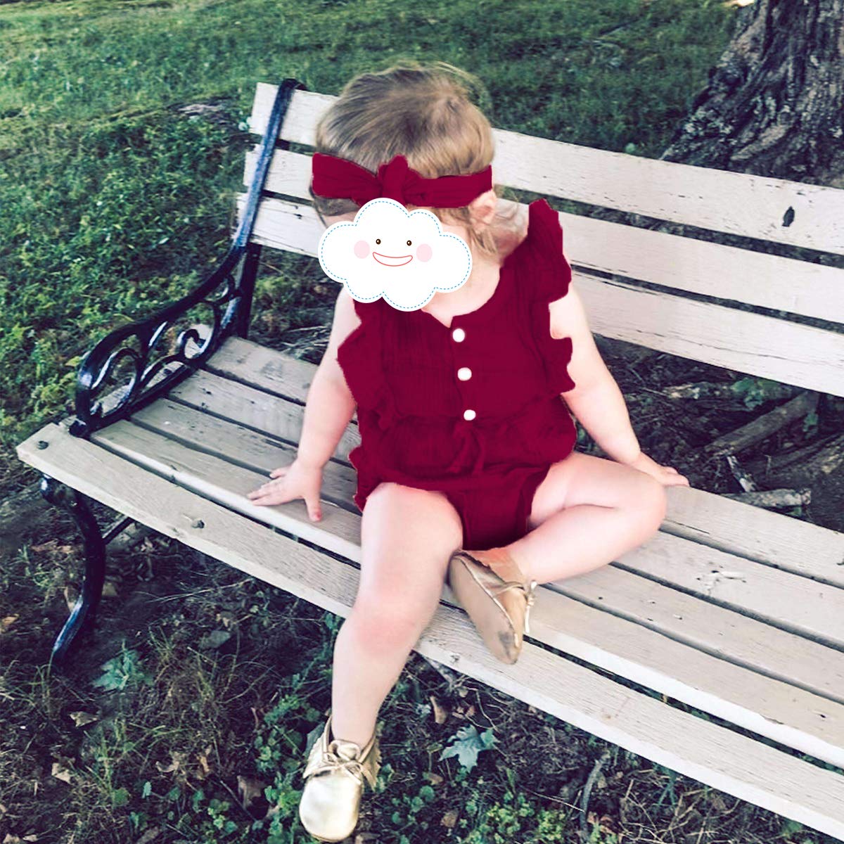 Renotemy Newborn Baby Girl Romper - Soft Short Sleeve Summer Jumpsuit for 0-24 Months | Perfect for Playdates, Beach Outings & Family Photos