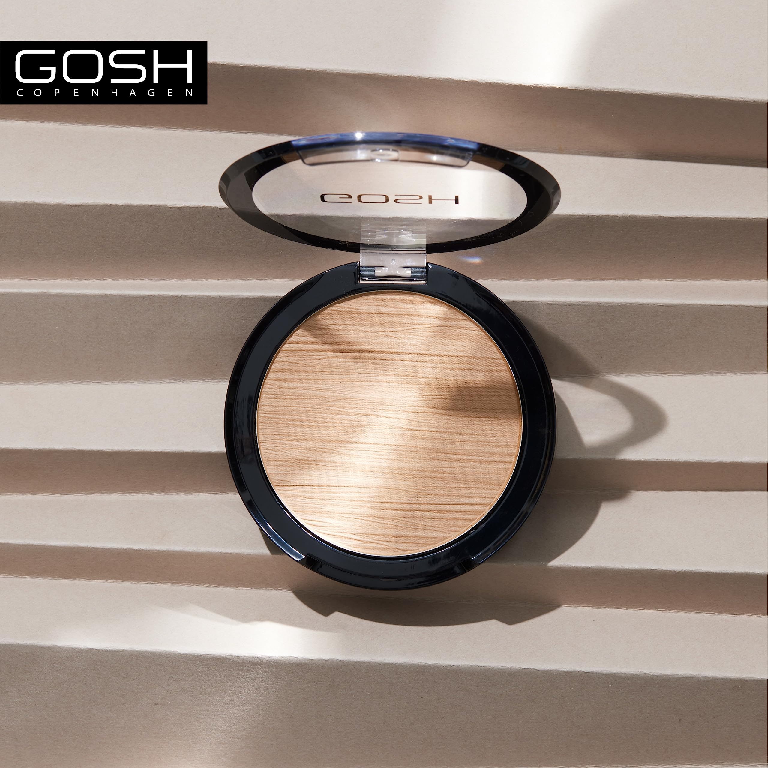 GOSH Vegan Bronzing Powder - 002 Natural | Cruelty-Free, Perfume-Free Bronzer for Sun-Kissed Glow | Buildable Matte Finish for Cheeks, Shoulders & Décolleté | Perfect for Beach Days, Summer Makeup & Natural Contouring
