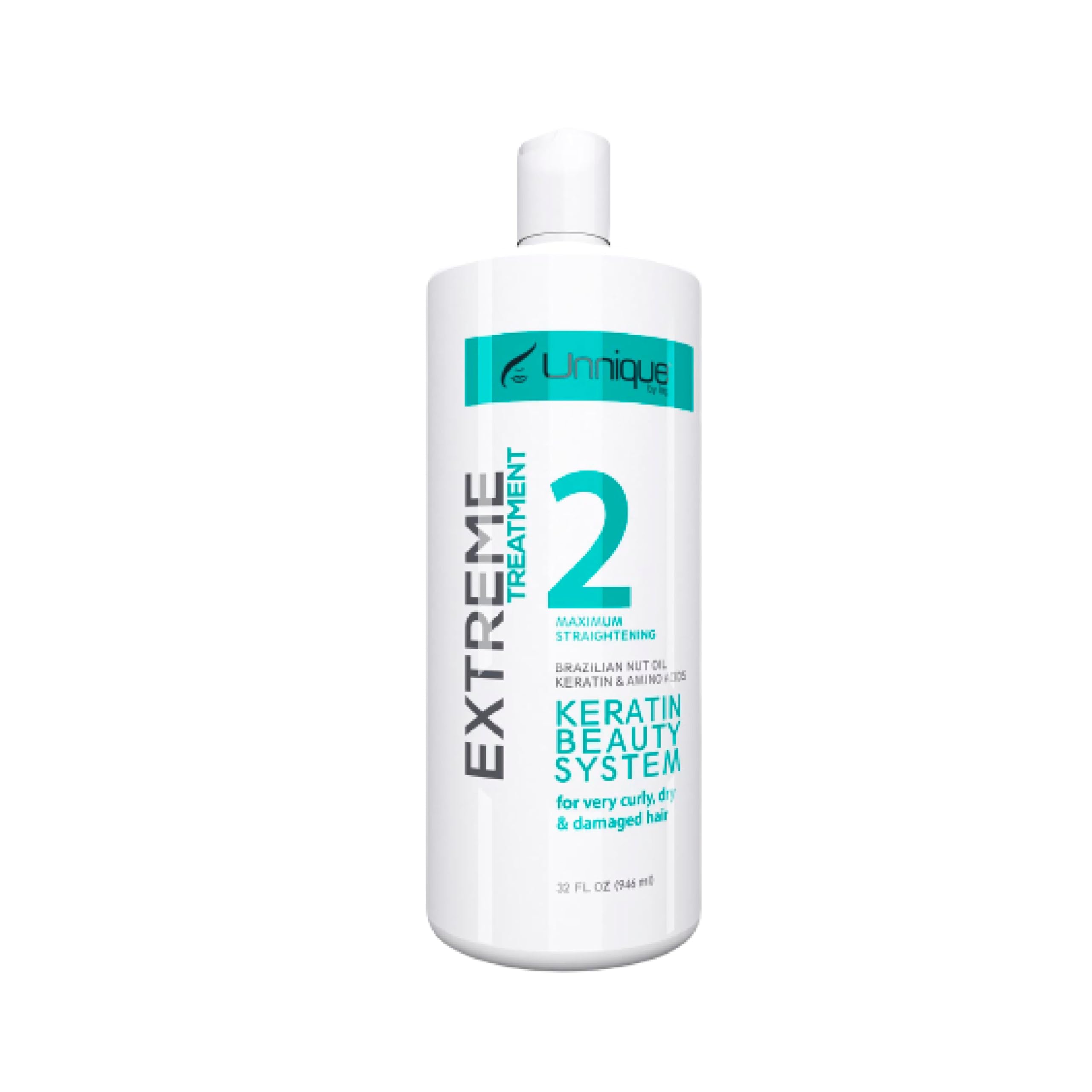 UNNIQUE Extreme Keratin Hair Treatment 16 oz - Professional Salon-Grade Deep Conditioning for Damaged Hair - Perfect for Frizzy, Dry & Color-Treated Hair at Home or Salon Use