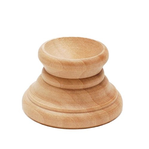 Unfinished Wooden Egg Stand Holder - 1.15 Inch Tall for Easter Decor, Craft Display & DIY Projects - Natural Unpainted Wood Egg Display Stand for Home, Party, and Holiday Decorations