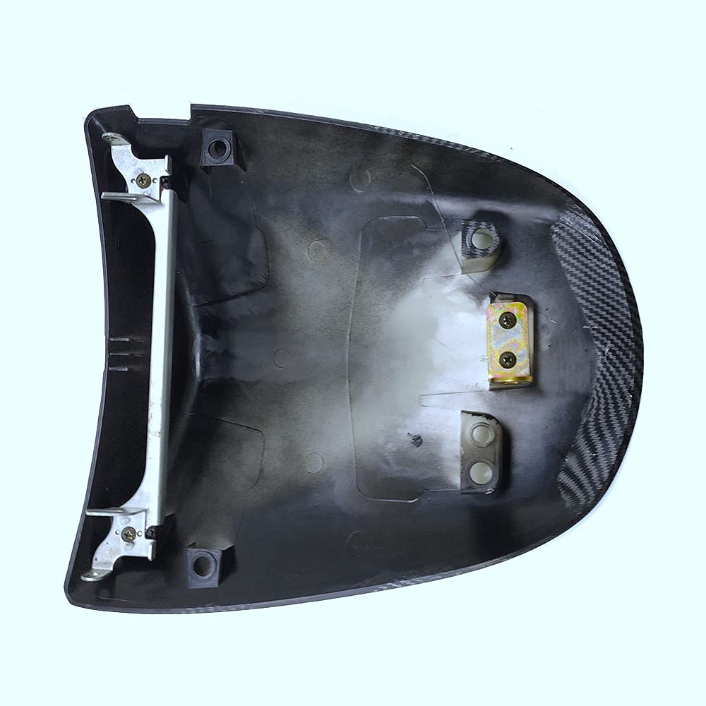 Carbon Fiber Motorcycle Rear Seat Cowl Cover for Kawasaki ZX6R 2003-2004 - Solo Seat Replacement with Pillion Tail Cover - Perfect for Sport Bike Customization & Track Days