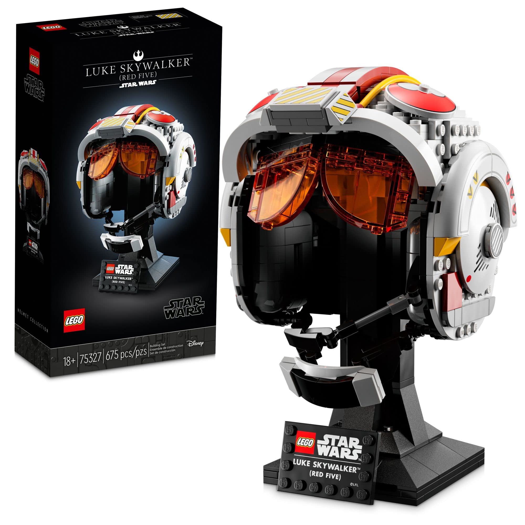 LEGO Star Wars Luke Skywalker Red 5 Helmet Building Kit 75327 - Collectible Display Model for Adults, Perfect Gift for Star Wars Fans, Husband & Wife - Home Office Decor, Birthday Present for Men & Women | Build & Display for Star Wars Collections & Movie Nights