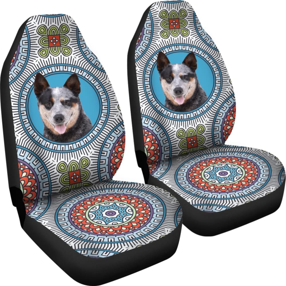 Durable Australian Cattle Dog Print Car Seat Covers for Pets - Waterproof & Non-Slip Pet Car Accessories for Dog Lovers | Perfect for Road Trips & Daily Commutes