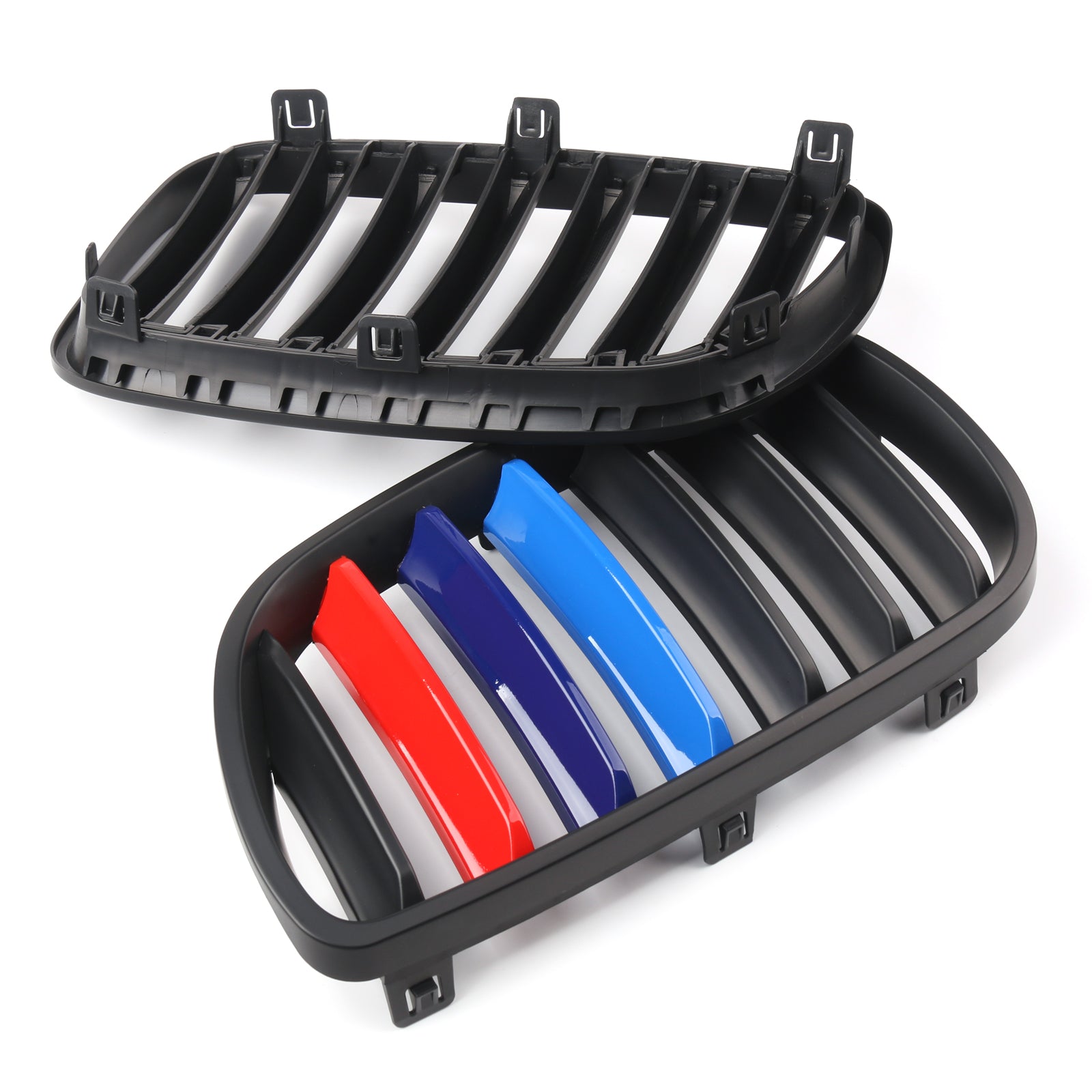 Black Front Bumper Grille Replacement for BMW E83 X3 LCI Facelift (2007-2010 Models) - Perfect Fit, Durable ABS Plastic - Upgrade Your Vehicle's Style & Protection for Daily Driving and Off-Road Adventures