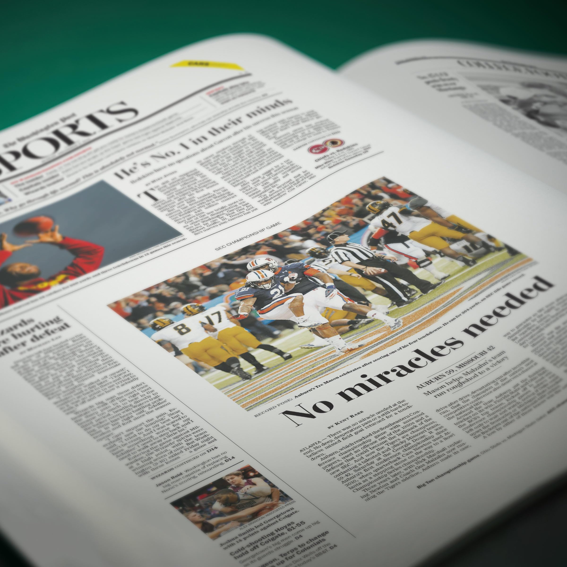 Personalized College Football Newspaper History Book - Custom A3 Large Deluxe Hardcover Gift for Football Fans, Alumni & Students | Perfect for Graduation, Game Day & Memorabilia Collection