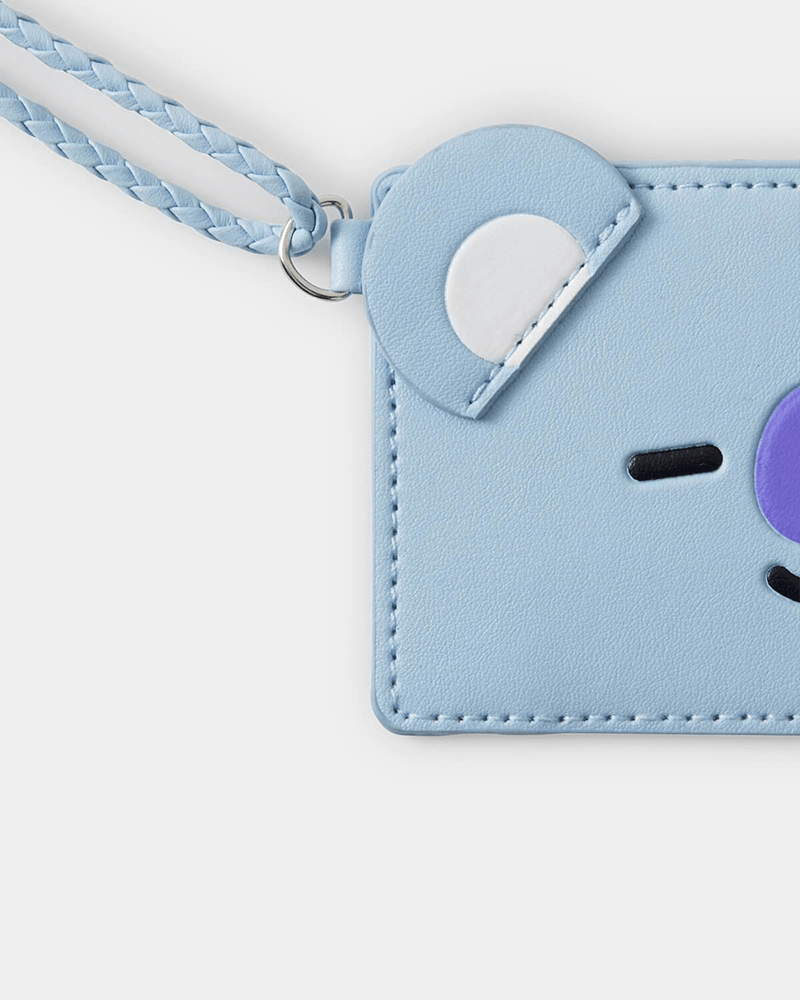 BT21 KOYA Cute Character Phone Card Holder - Slim Wallet for Credit Cards, ID & Cash - Perfect for Travel, Shopping & Daily Use