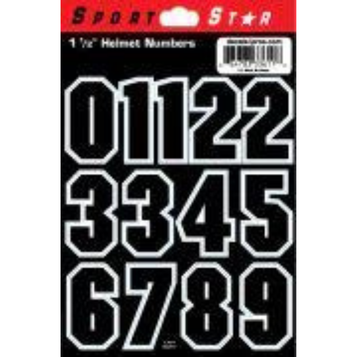 Sidelines 1.5 Inch Helmet Decal with White Outline - Perfect for Football, Hockey, and Sports Team Customization